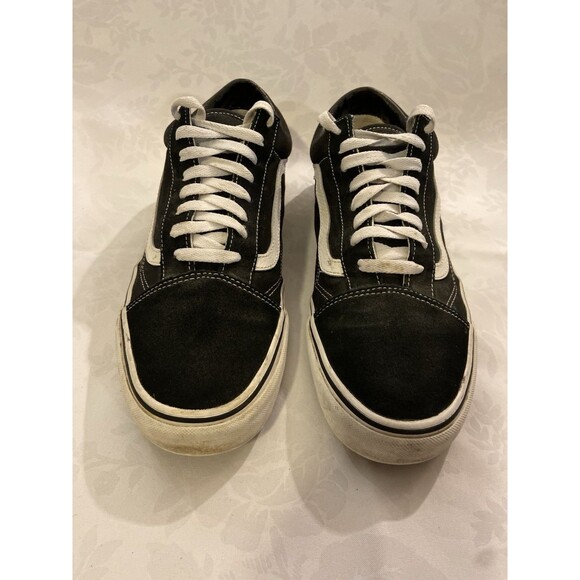 Vans Off The Wall Shoes Canvas Sneakers  Men’s 11.5 Black White Laces main image 5